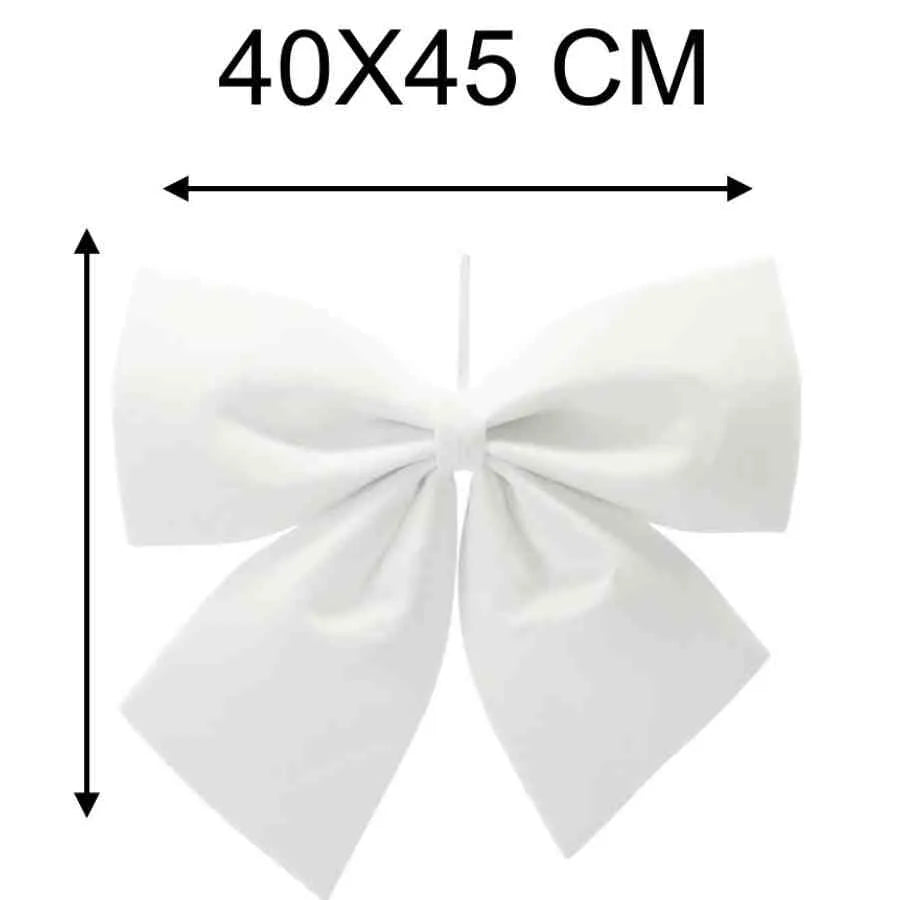 Fundă Decorativă pentru Bradul de Crăciun, Albă, 45 x 40 cm - MAXY