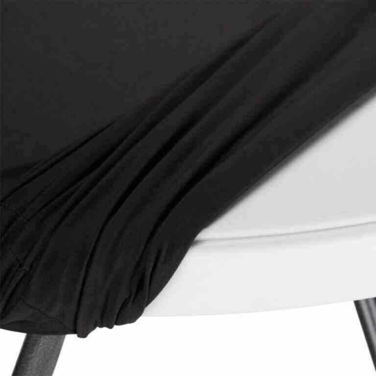 Husa Masa Cocktail Rotunda 80 cm Neagra - MAXY