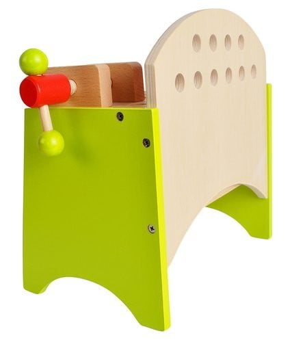 Banc de Scule din Lemn 2 în 1 pentru Copii, 40 Piese