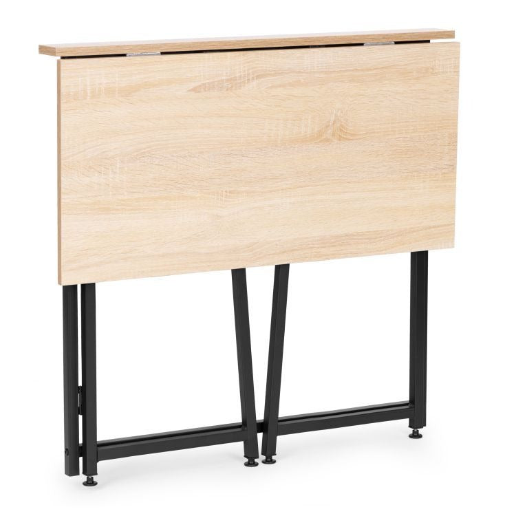 Birou Pliabil pentru Laptop 80 x 45 x 76 cm, Culoare Alb