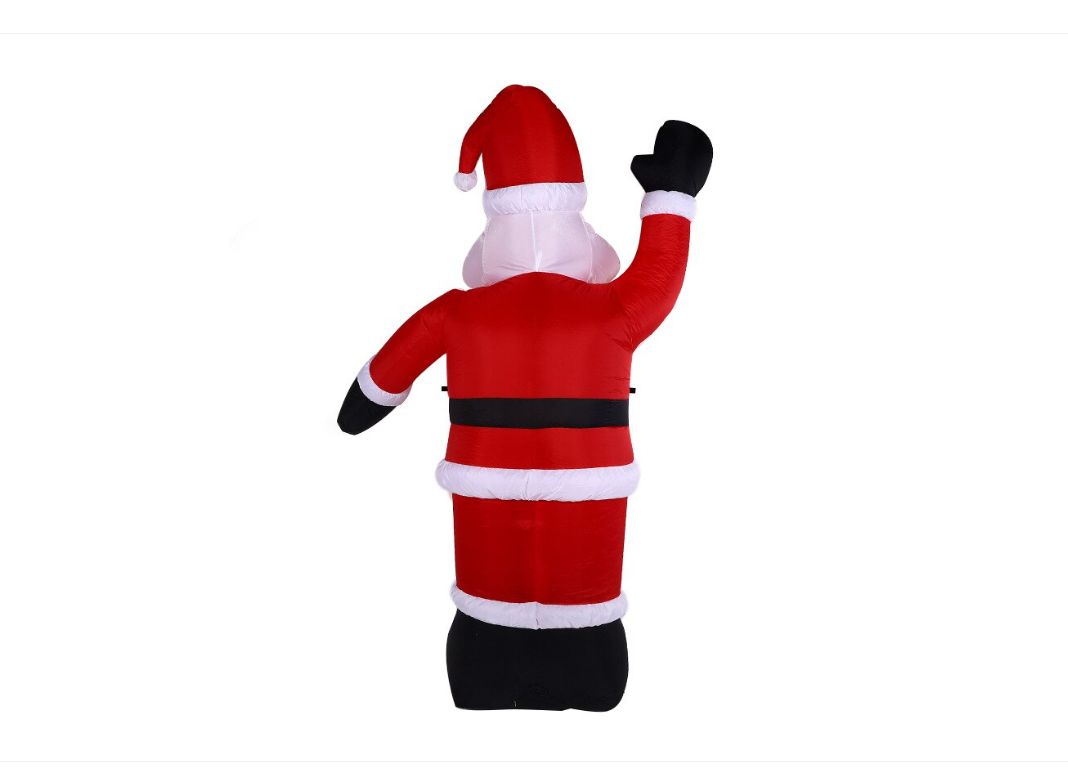 Moș Crăciun Gonflabil cu LED-uri, Decorațiune XXL, Înălțime 360 cm - MAXY