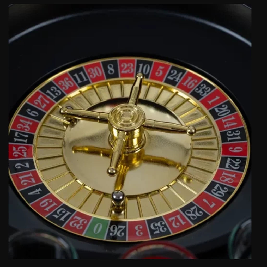 Joc Ruleta Cu 16 Pahare De Shot, 2 Bile Metalice, Joc Pentru Petreceri