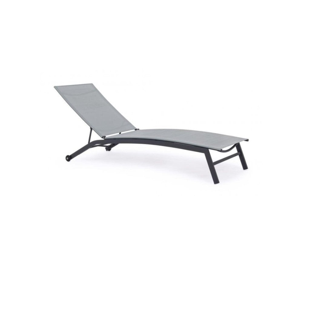 Șezlong de Grădină Gri 195x63x90 cm