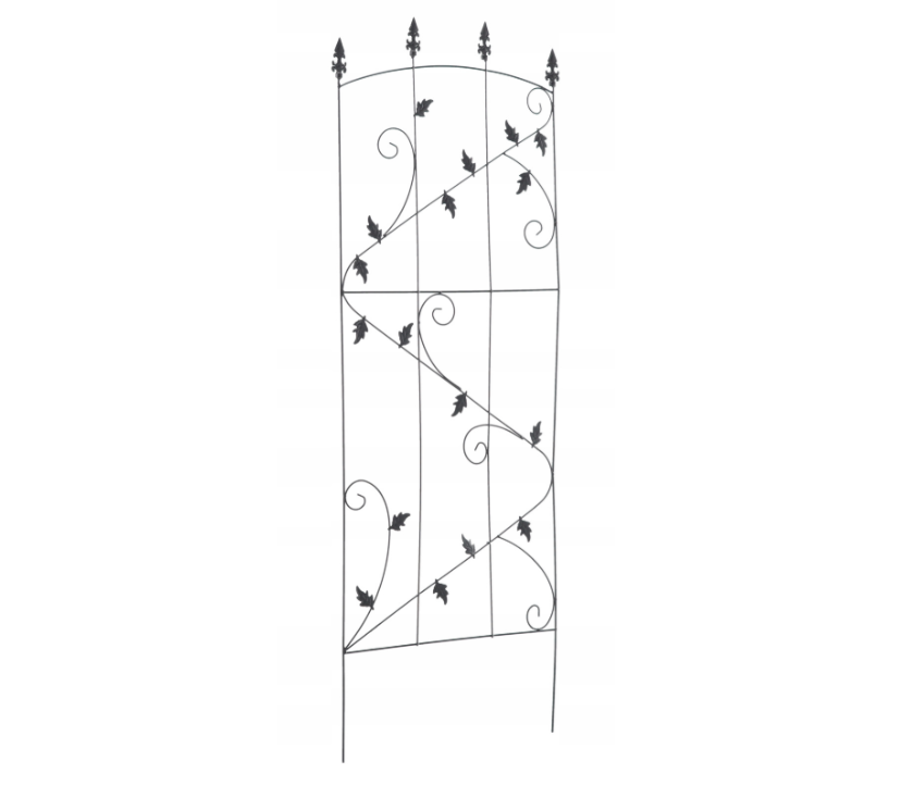 Pergolă de Grădină metalica cu Model Frunze 60 x 167 cm - MAXY