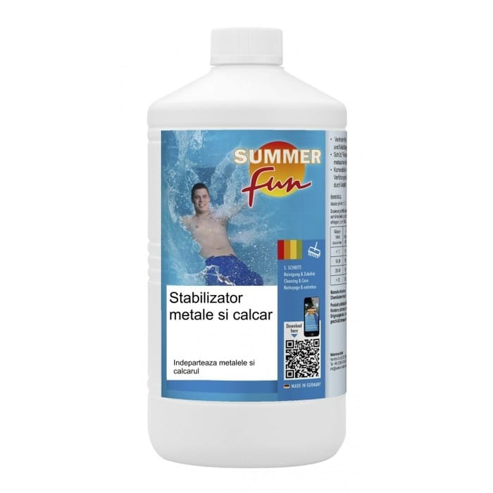Stabilizator Metale și Calcar pentru Piscină 1L - MAXY