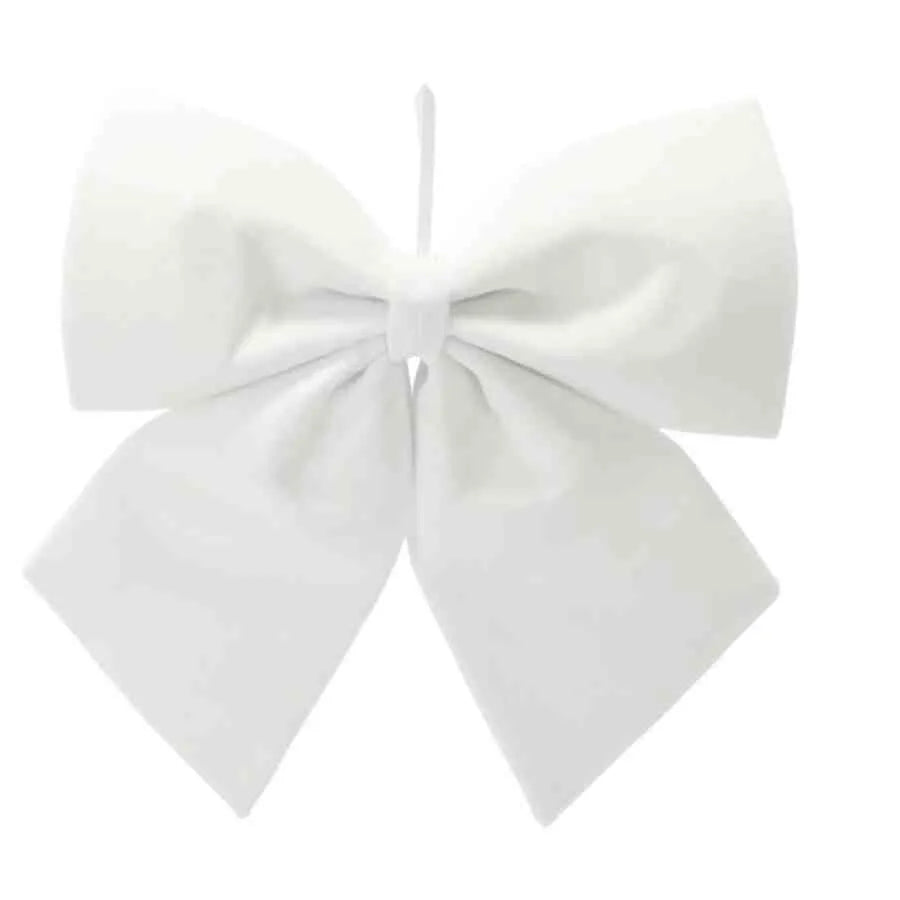 Fundiță Decorativă de Crăciun Albă, 30 x 35 cm - MAXY