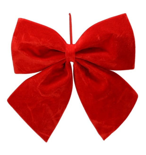 Fundiță Decorativă de Crăciun Roșie, 30 x 35 cm - MAXY