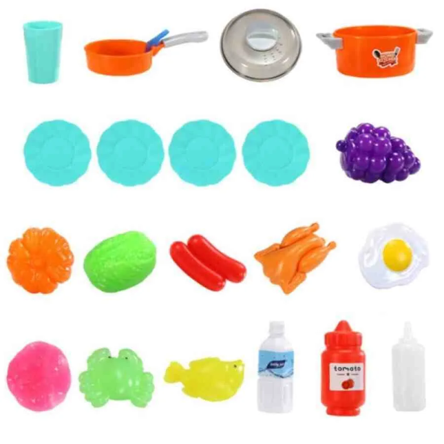 Bucătărie pentru Copii Roz cu 42 Accesorii, Sunete, Lumini LED - MAXY