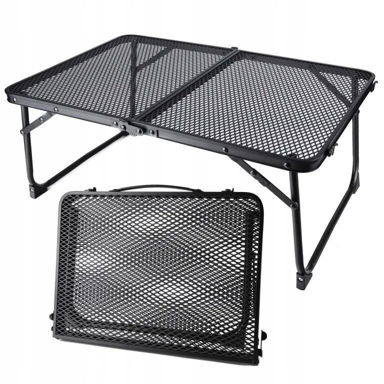 Masa Pliabila Pentru Camping, Picnic si Plaja, 60x40x26.5 cm, Negru - MAXY
