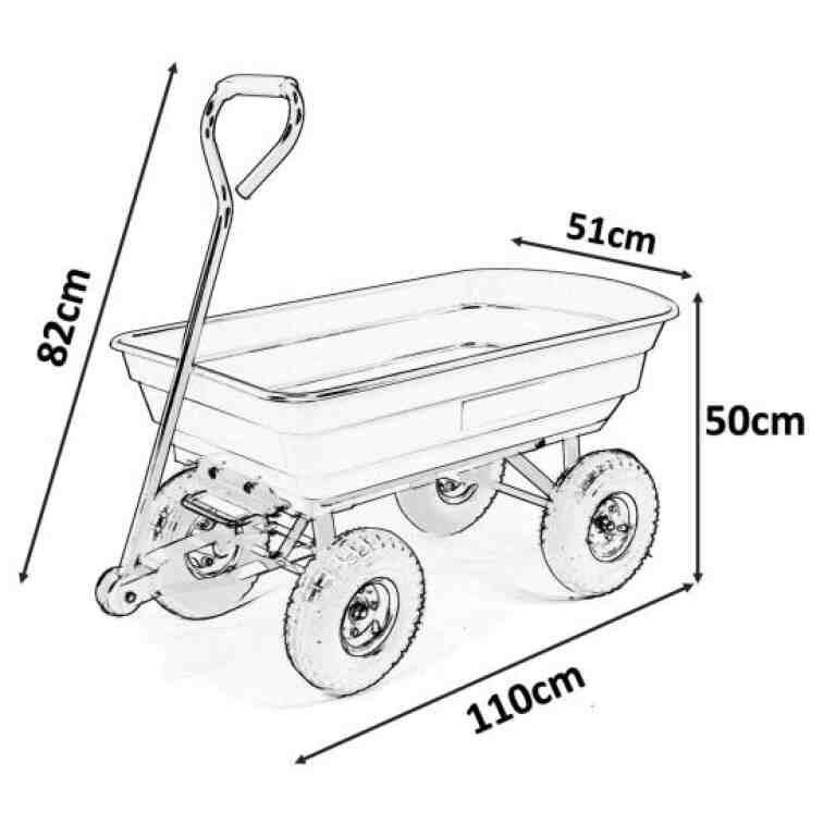 dimensiuni carucior de gradina