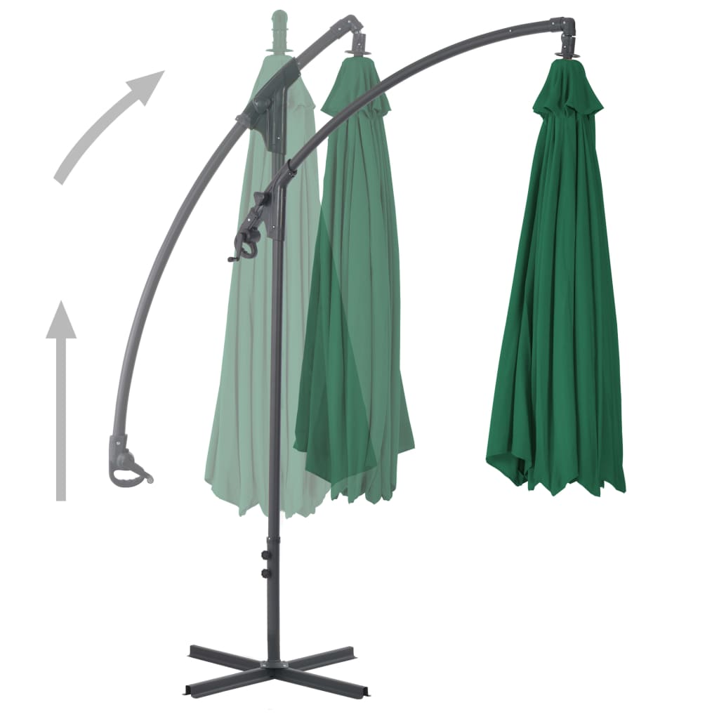 Umbrelă de Grădină și Terasă 300 cm, Verde