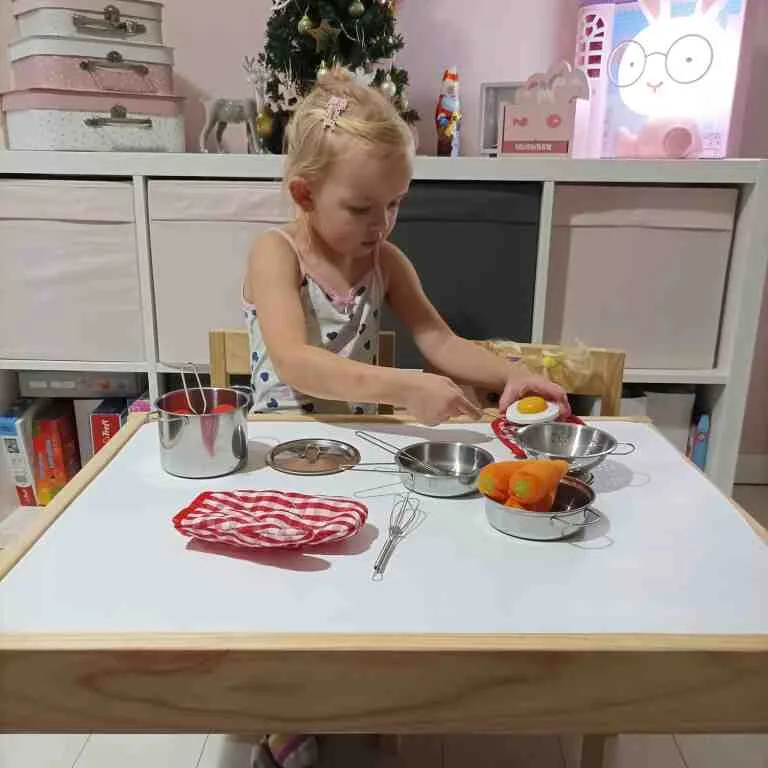 Set Bucătărie Copii din Metal, 13 Piese, cu Rucsac pentru Depozitare - MAXY