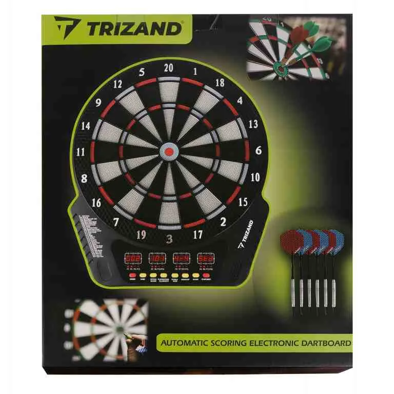 Tablă Darts Electronică cu Scor Automat, 6 Sageti, 27 Jocuri - MAXY