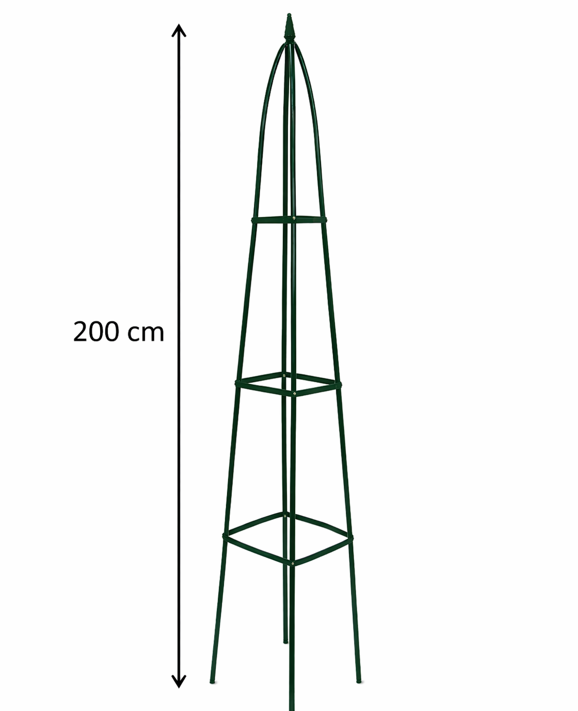 Pergolă Grădină Piramidală Metalică, 200 cm - MAXY