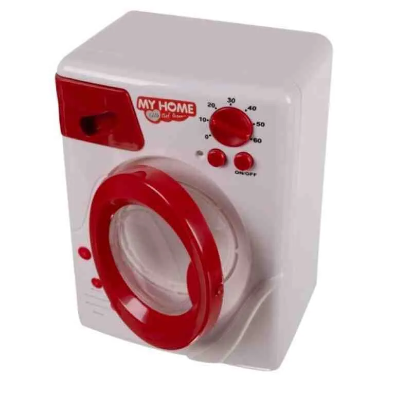 Set Electrocasnice pentru Copii cu Aspirator, Mașină de Spălat, Fier de Călcat și Umerașe - MAXY