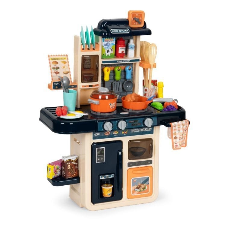 Bucătărie pentru Copii cu 42 Accesorii, Efecte de Sunet, Lumini, Abur, 47 x 23 x 63 cm - MAXY