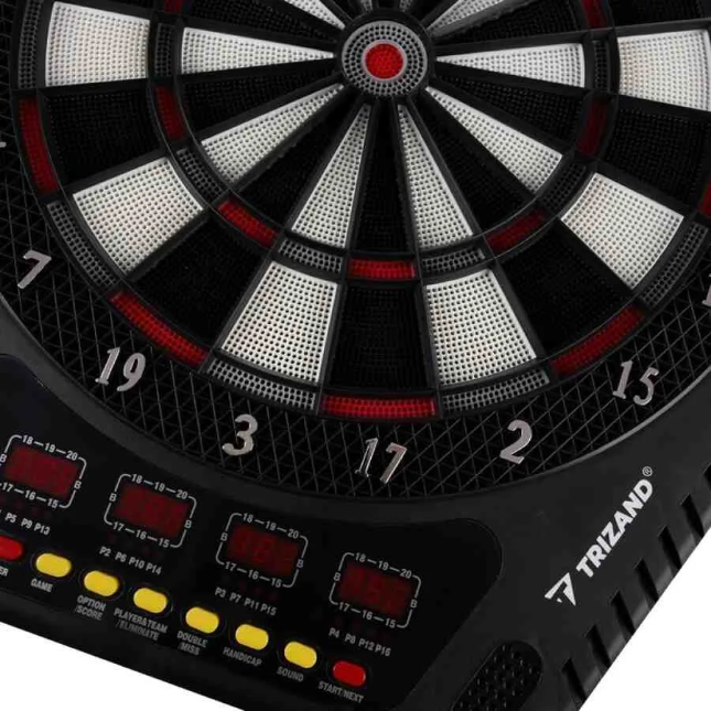 Tablă Darts Electronică cu Scor Automat, 6 Sageti, 27 Jocuri - MAXY