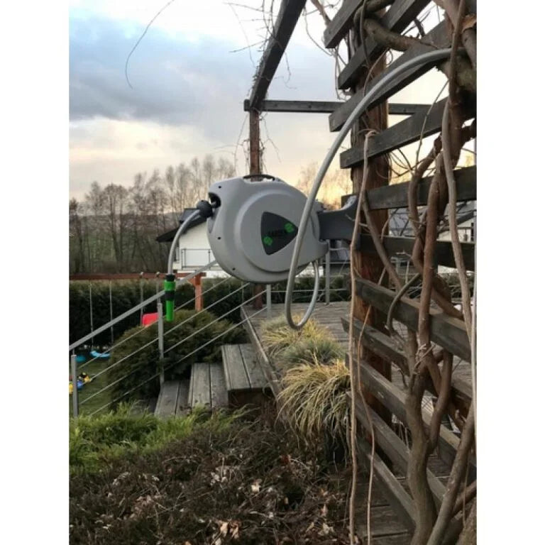 Furtun retractabil automat cu tambur pentru grădină 30 m - MAXY