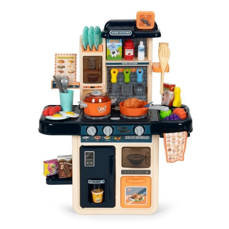 Bucătărie pentru Copii cu 42 Accesorii, Efecte de Sunet, Lumini, Abur, 47 x 23 x 63 cm - MAXY