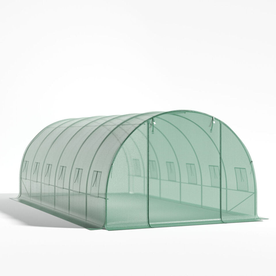 Solar grădină 6×3×2m cu 7 arcade metalice pentru stabilitate superioară - MAXY