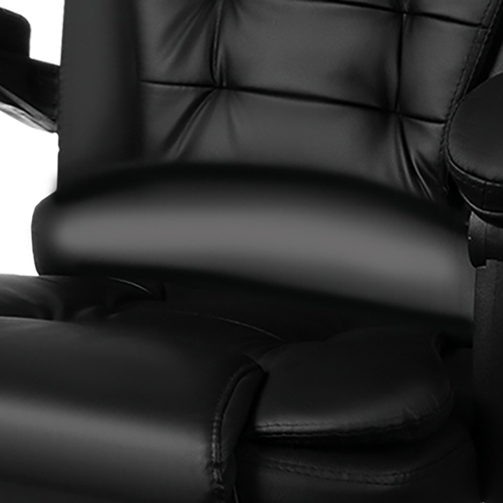 Scaun Directorial Ergonomic cu Suport pentru Picioare și Suport Lombar, Negru - MAXY