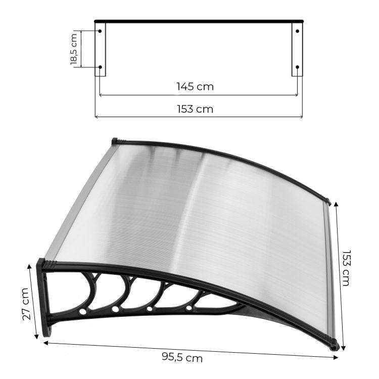 Copertină Pentru Ușă 150 x 100 cm - MAXY