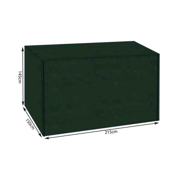 Husa protectie balansoar verde, cu fermoar, 215 x 150 x 145 cm - MAXY