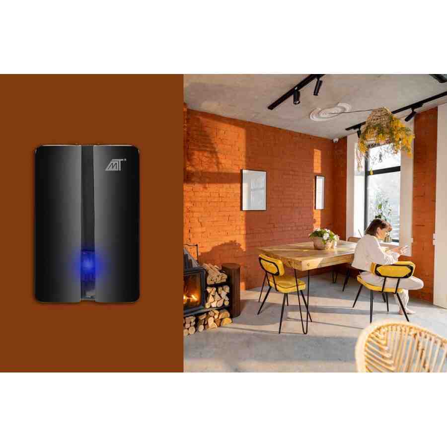 Sonerie Fără Fir Wireless, 150 m, 51 Melodii, Volum Reglabil, LED, IP44, Neagră