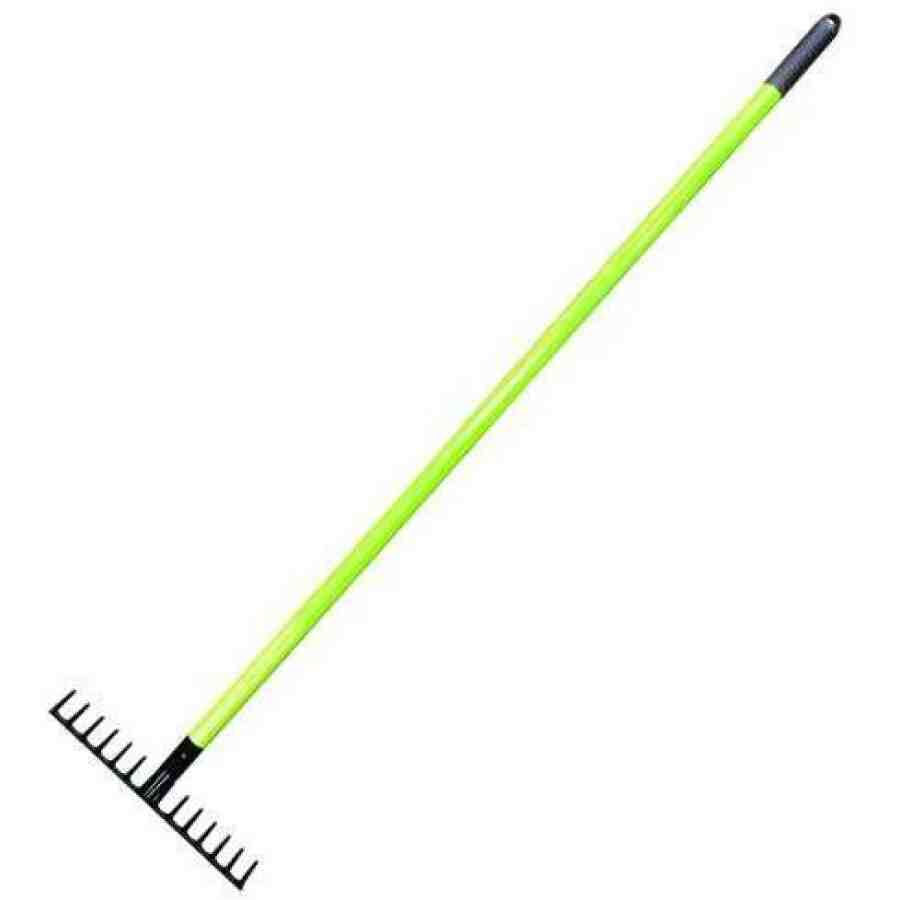 Greblă de grădină 12 dinți cu coadă din fibră de sticlă 120 cm - MAXY