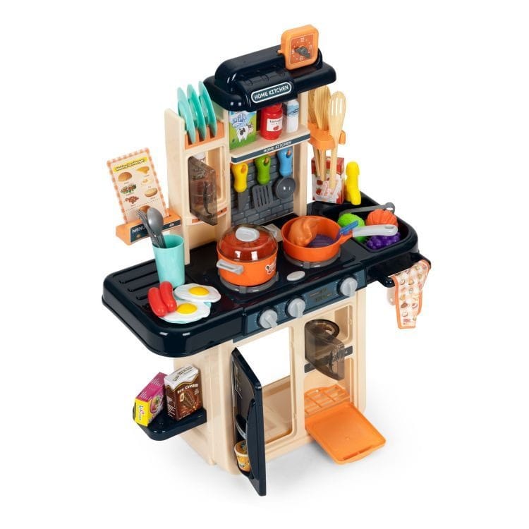 Bucătărie pentru Copii cu 42 Accesorii, Efecte de Sunet, Lumini, Abur, 47 x 23 x 63 cm - MAXY