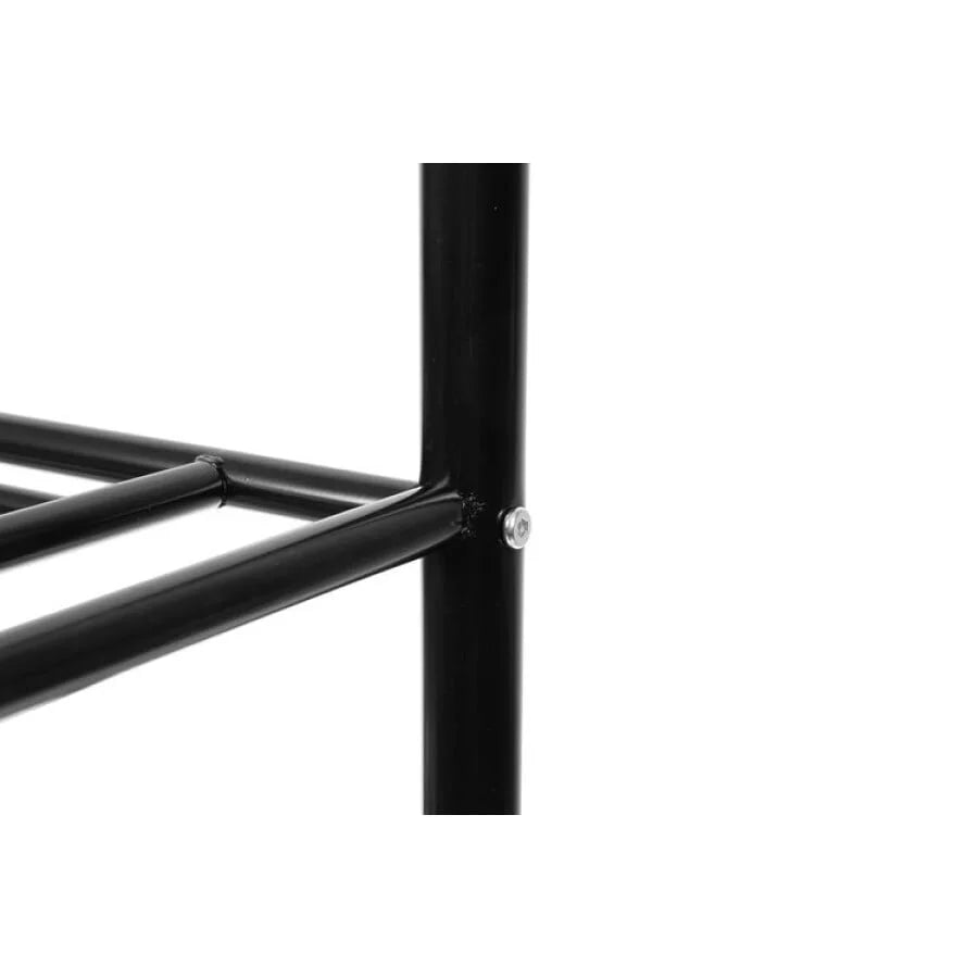 Cuier Haine Cu 18 Agățători și 3 Rafturi Pentru Încălțăminte, 192 cm, Negru