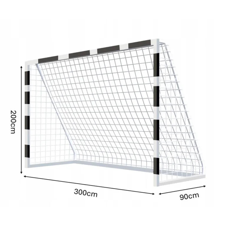 Poartă de Fotbal pentru Copii 300 x 200 x 90 cm cu Plasă Rezistentă