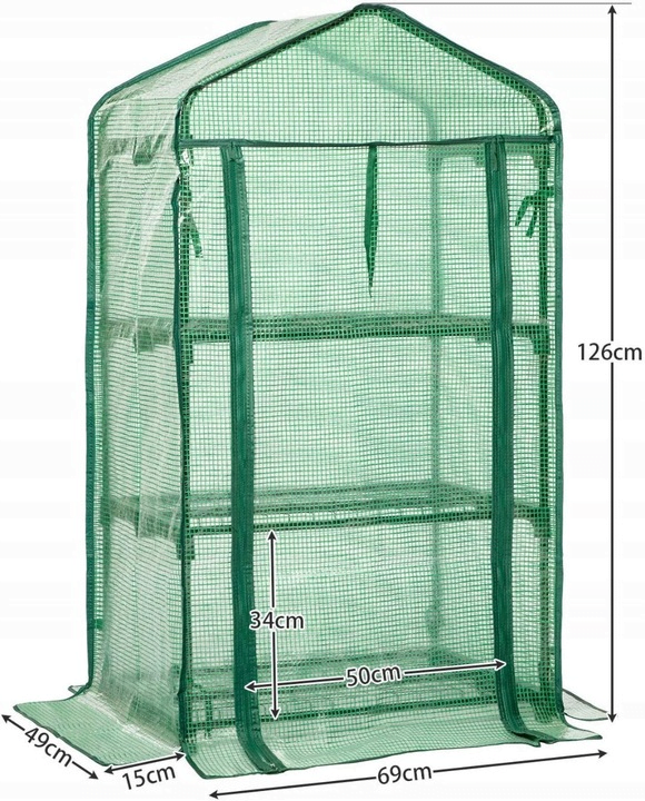 Solar Gradina cu rafturi pentru plante si flori 69 x 49 x 125 cm