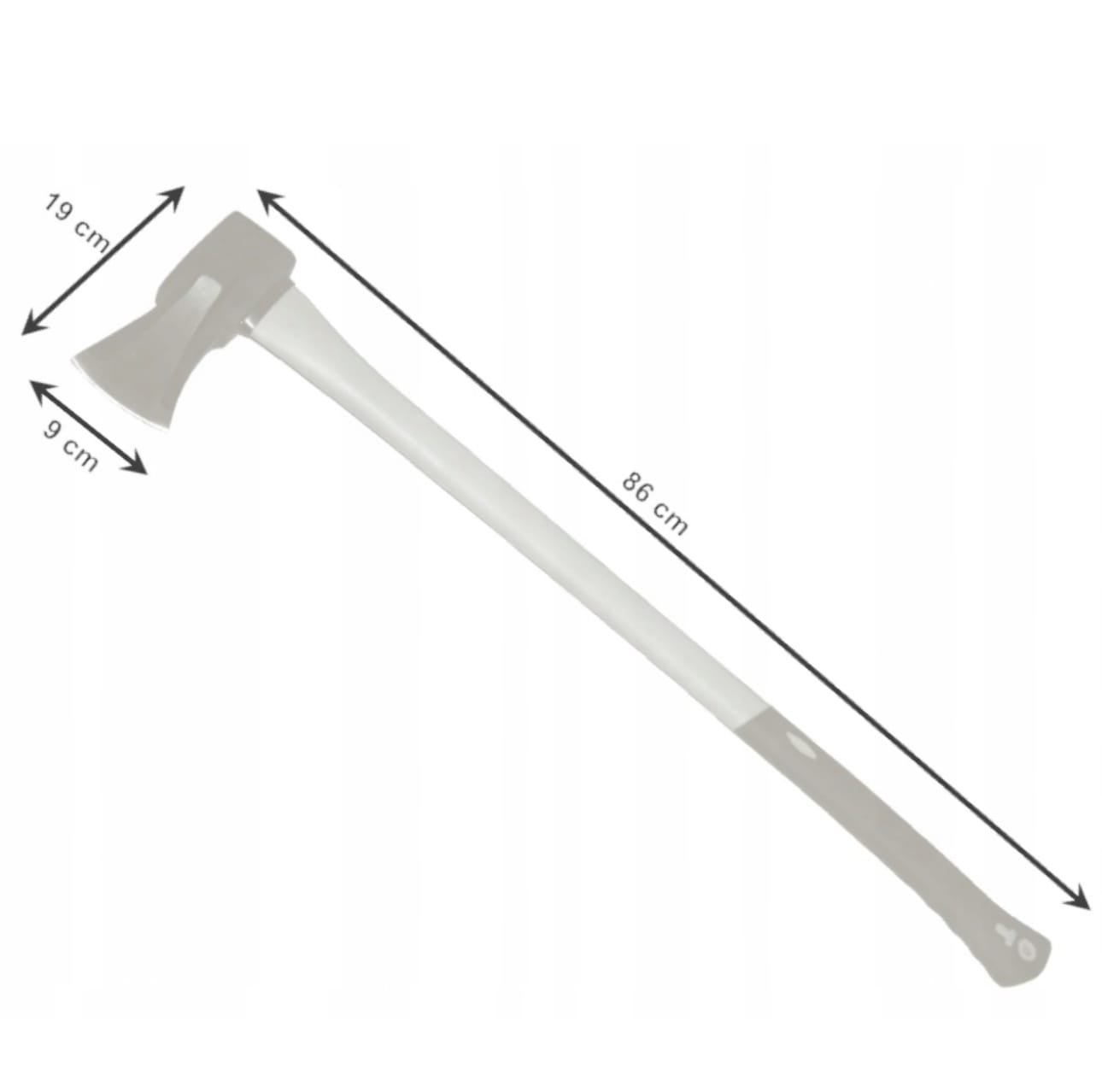 Topor cu Mâner din Fibră de Sticlă 2kg - MAXY