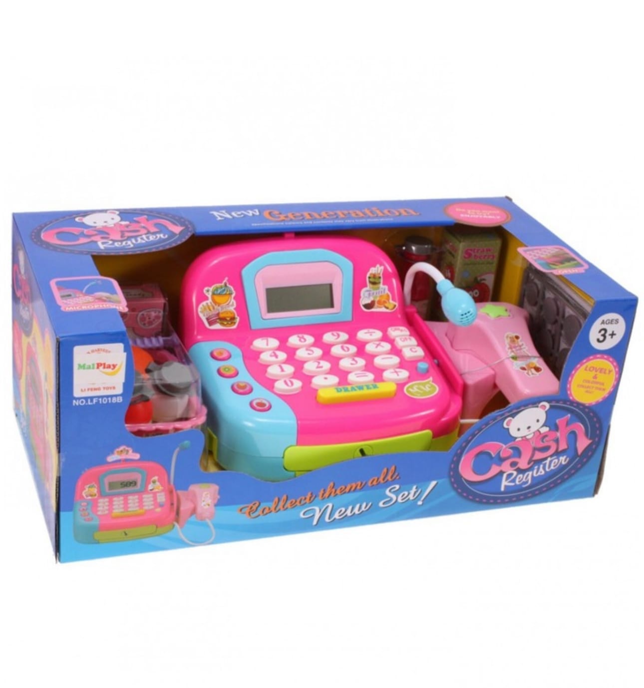 Casă de Marcat pentru Copii cu Scanner, Microfon, Accesorii, Roz - MAXY