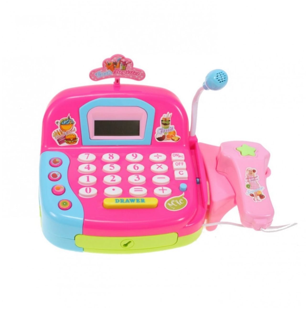 Casă de Marcat pentru Copii cu Scanner, Microfon, Accesorii, Roz - MAXY