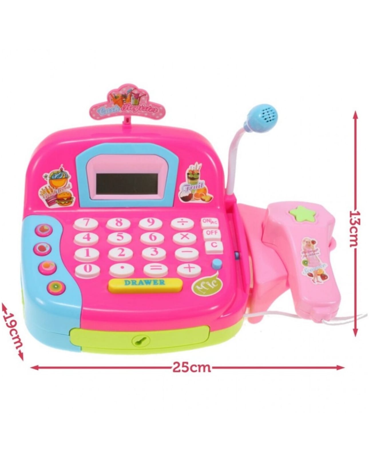 Casă de Marcat pentru Copii cu Scanner, Microfon, Accesorii, Roz - MAXY