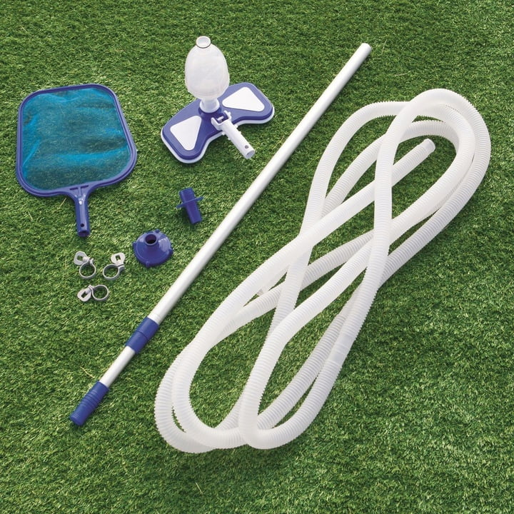 Kit Întreținere Piscină Bestway cu Aspirator, Plasă și Tijă Telescopică 279 cm