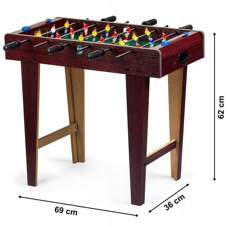 Masă de Fotbal XXL pentru Copii și Adulți, 18 Jucători, MDF Rezistent, 69 x 36 x 62 cm - MAXY