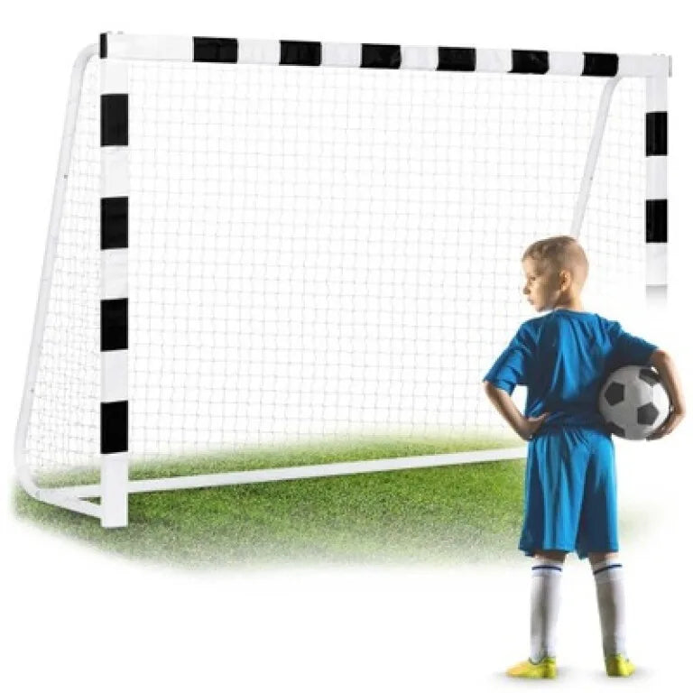 Poartă de Fotbal pentru Copii 300 x 200 x 90 cm cu Plasă Rezistentă
