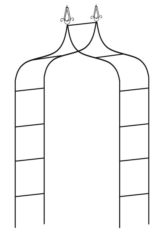 arcada metalica ascutita neagra