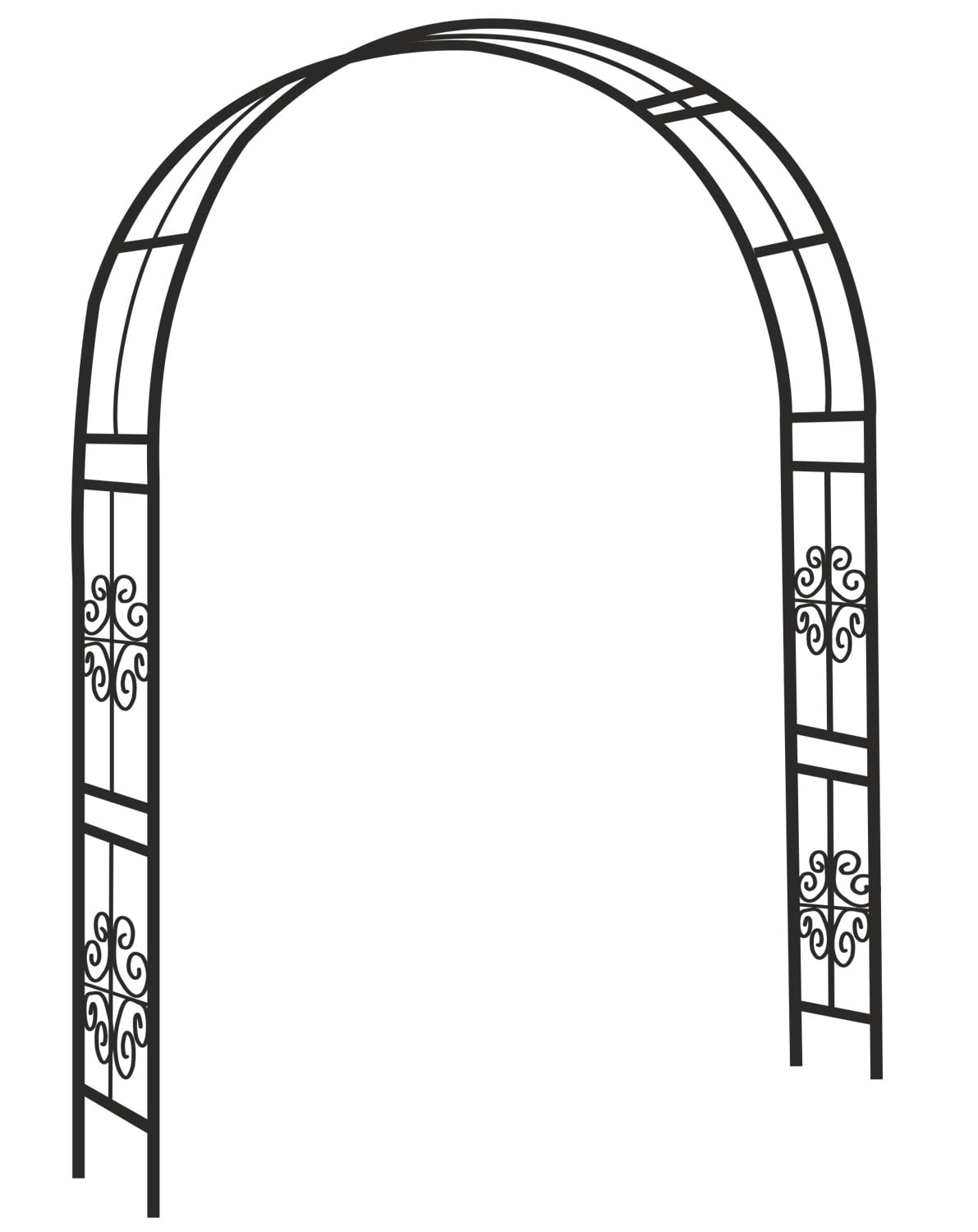 pergola cu model decorativ