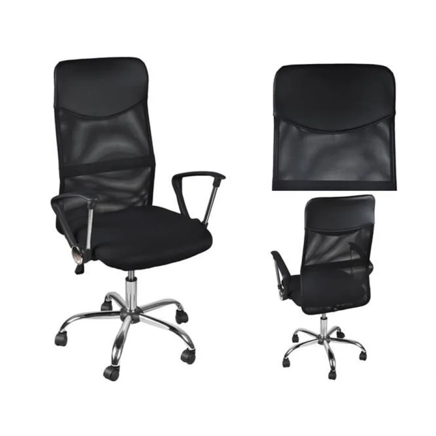 Scaun de Birou Directorial Ergonomic Mesh, Reglabil pe Înălțime, Negru - MAXY