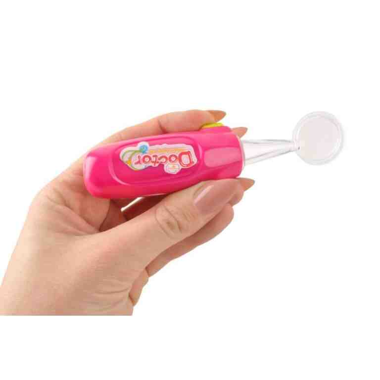 Set Doctor pentru Copii cu Cărucior și 18 Accesorii Medicale, Roz - MAXY