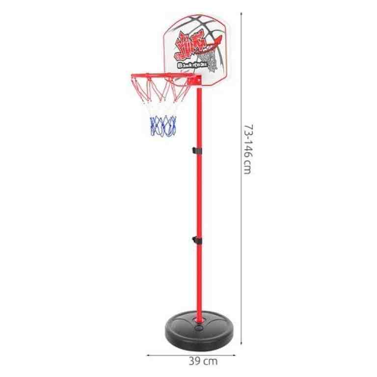 Set Sportiv 2 în 1 pentru Copii, Coș de Baschet, Țintă de Tragere, Arc , Minge și Pompă - MAXY