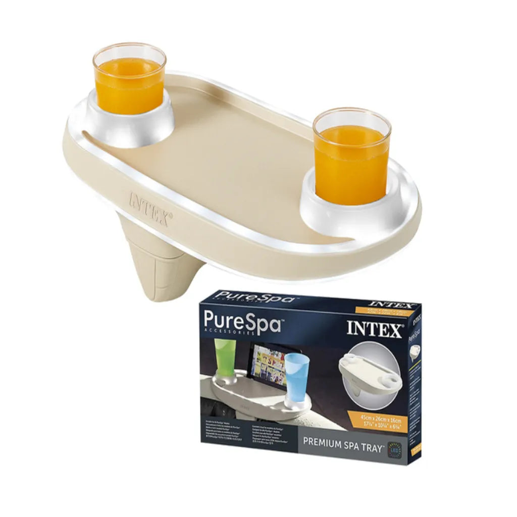 Suport Pentru Băuturi și Telefon Intex Cu Iluminare LED, Bej - MAXY