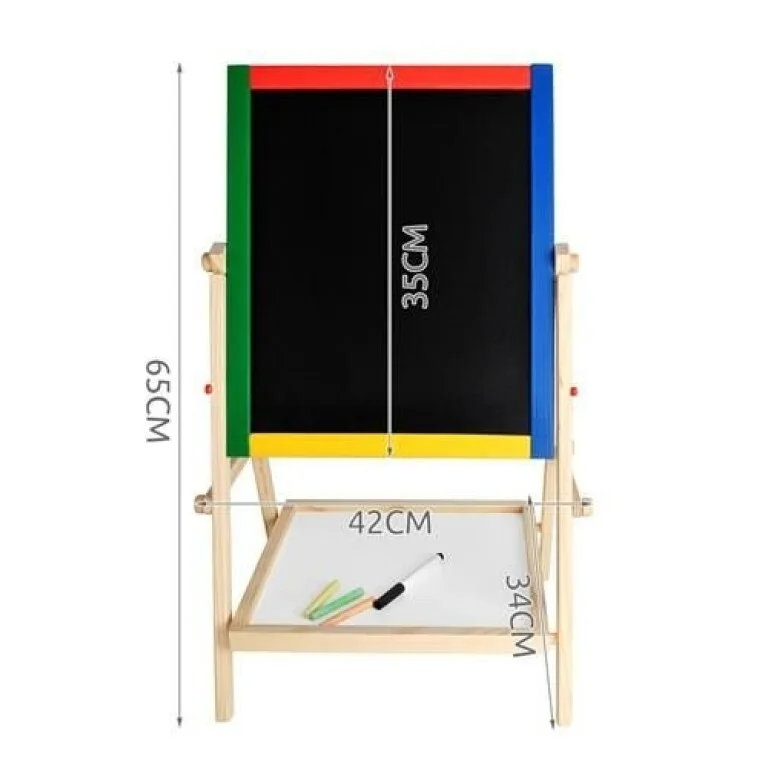Tablă Educativă din Lemn pentru Copii 2 în 1 - MAXY