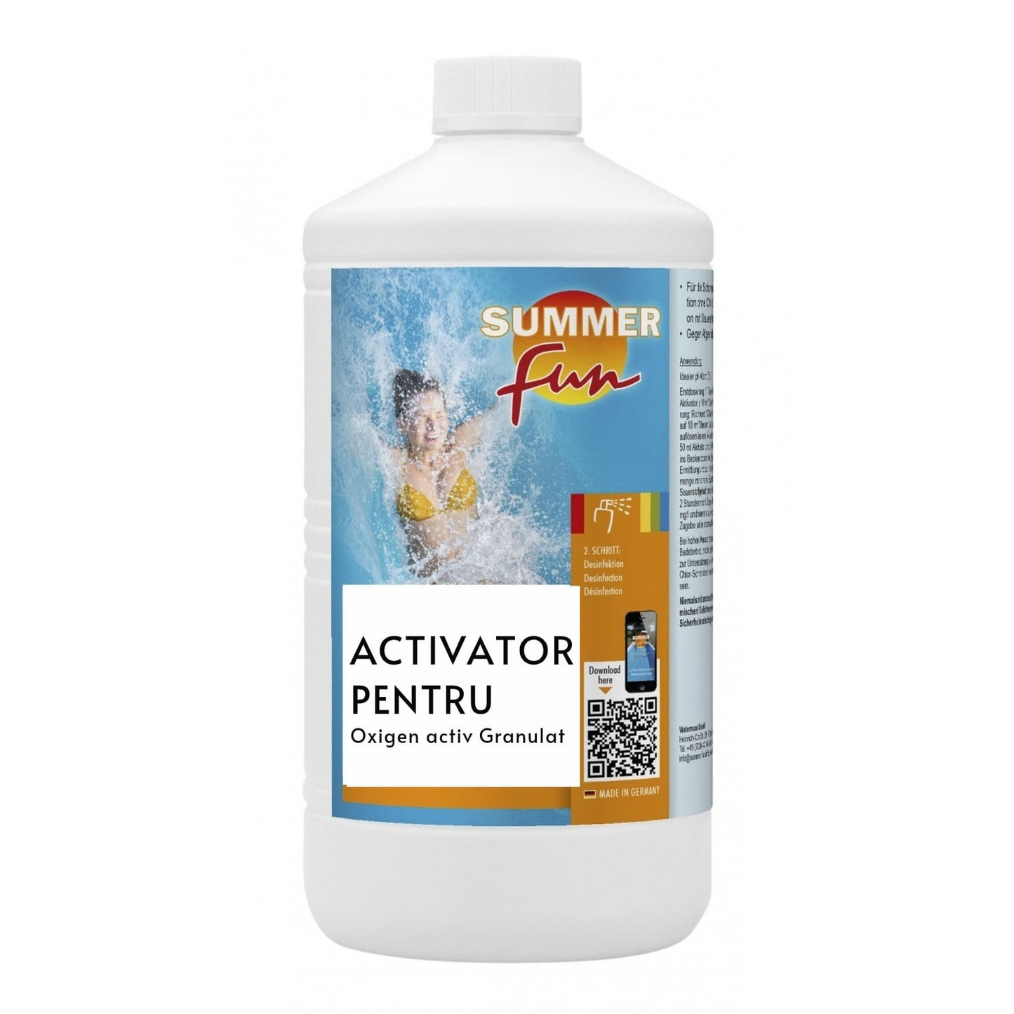 Activator Oxigen Activ pentru Piscină 1L - MAXY