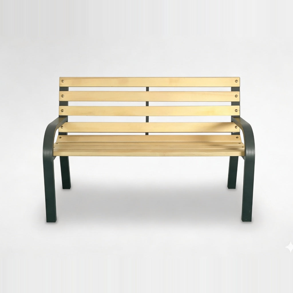 Banca De Gradina Pentru Copii, 81x38x56/30 cm, Otel si Lemn - MAXY