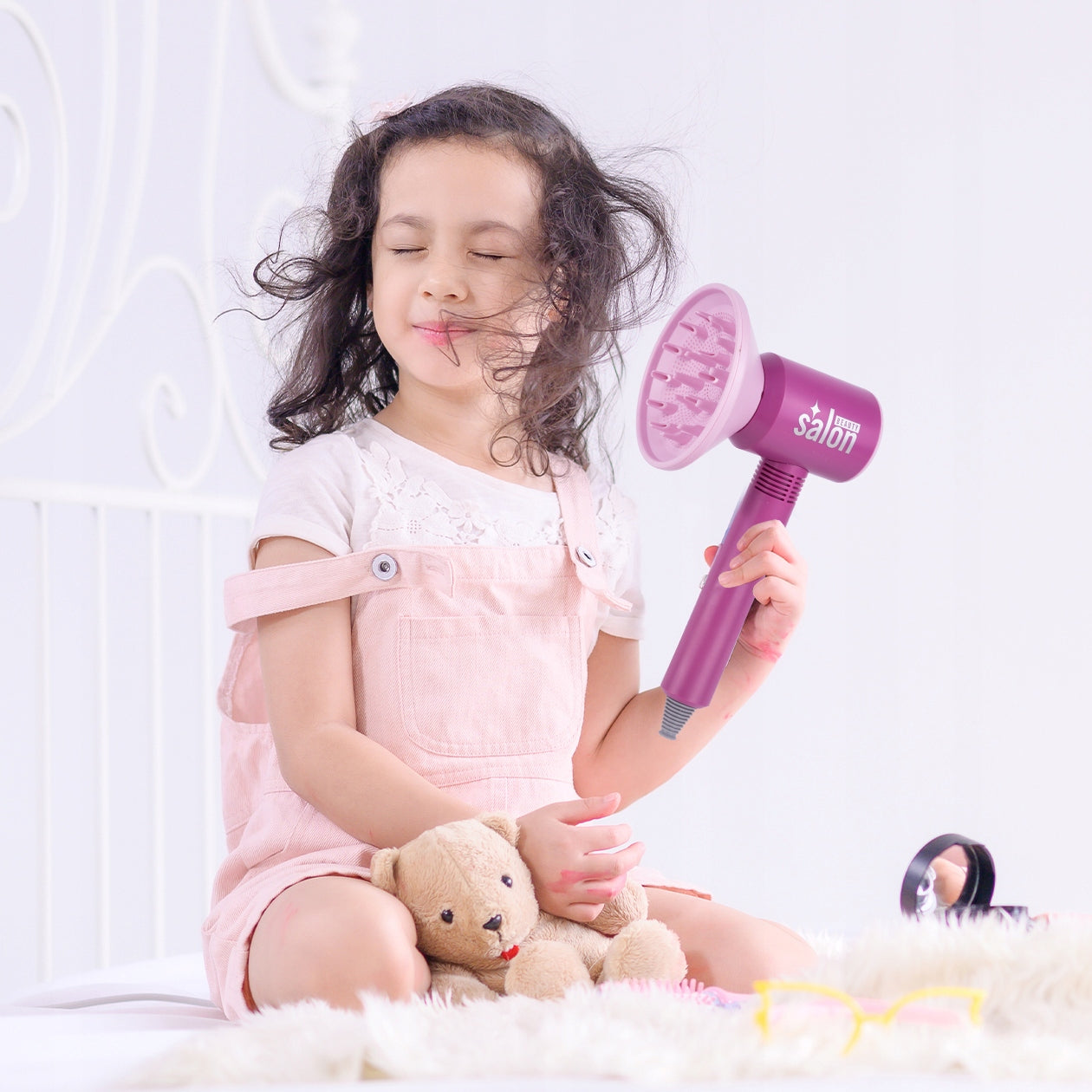 Set Coafură pentru Copii cu Feon de Jucărie și Accesorii - MAXY